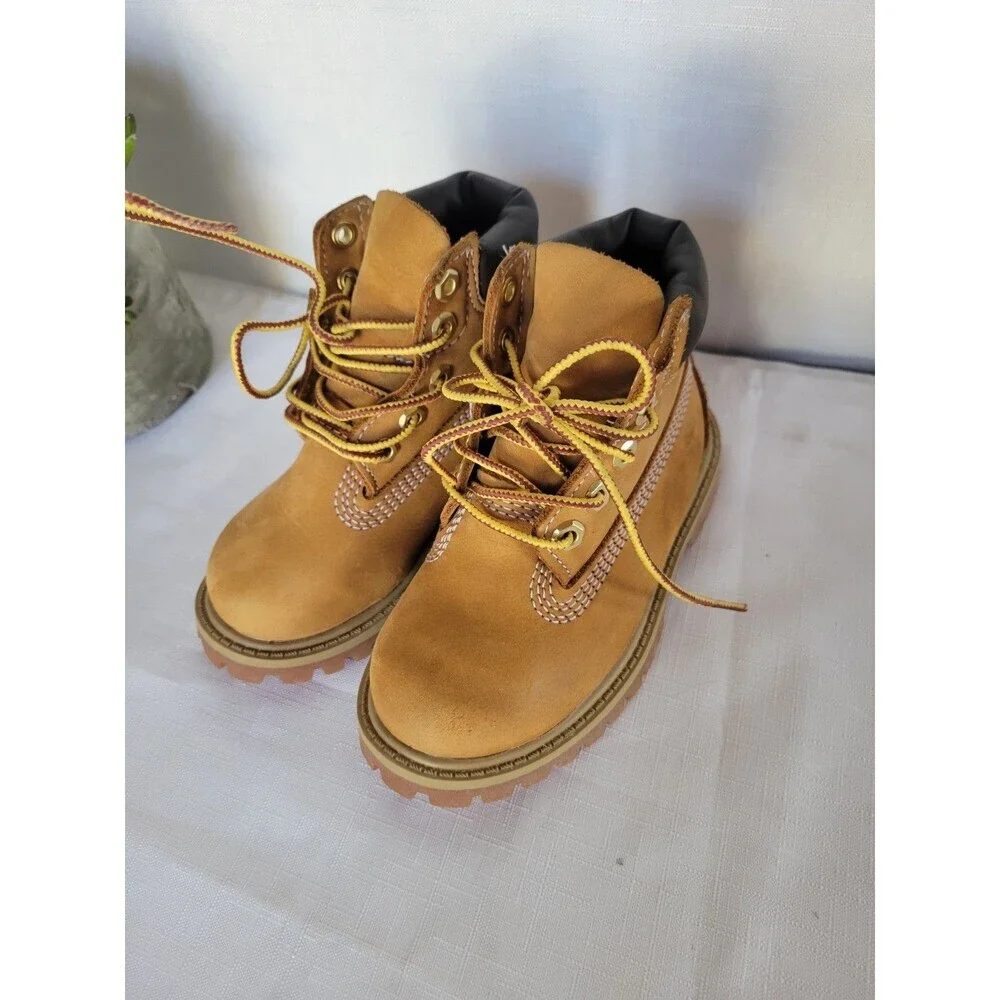 Timberland Toddlers 6 Inch Premium Waterproof Boots Lace Up Size 8